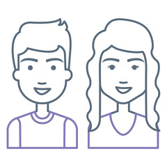 lovers couple avatars characters