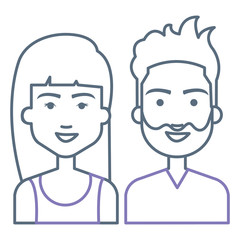 lovers couple avatars characters