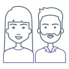 lovers couple avatars characters