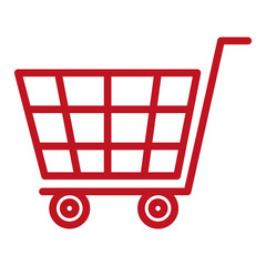 shopping cart isolated icon