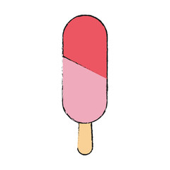 ice cream bar icon over white background colorful design vector illustration