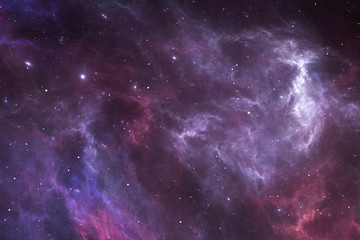 Weltraumhintergrund mit Nebel und Sternen © Peter Jurik
