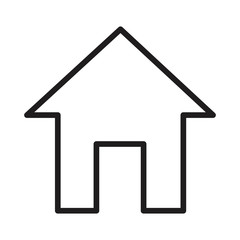 house silhouette isolated icon