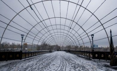 Snow bridge landscape
