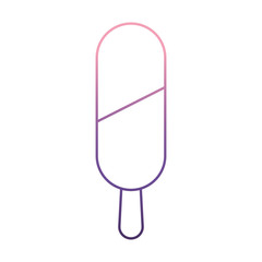 ice cream bar icon over white background vector illustration