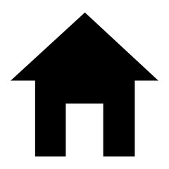house silhouette isolated icon