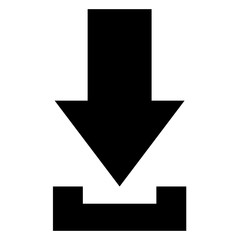arrow download isolated icon