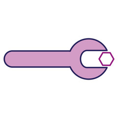 wrench tool isolated icon