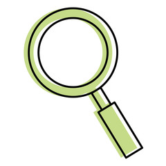 magnifying glass isolated icon
