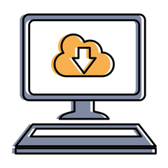 desktop computer with cloud computing