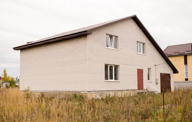 Fototapeta na wymiar new house in a cottage in Russia