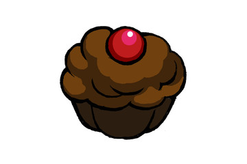 チョコレートカップケーキ