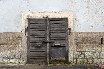 Old wooden door
