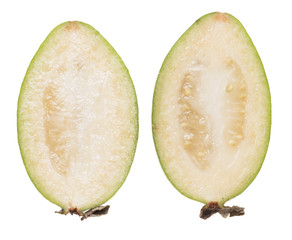 feijoa on white background