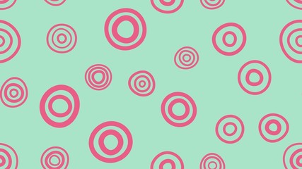 Seamless circles pattern. Vector repeating texture.
