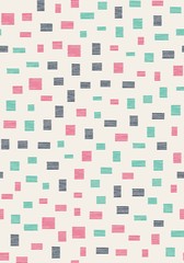 Seamless pattern with striped rectangles. Vector repeating texture. Hand drawn image.