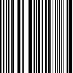Black and White Straight Vertical Variable Width Stripes