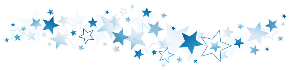 Border Dark Blue Stars