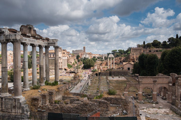 Fototapeta premium The Imperial Fora (Fori Imperiali in Italian) in Rome