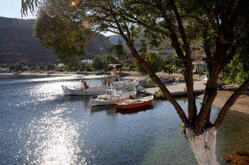 Fototapeta premium Angelegt auf Insel Kythnos