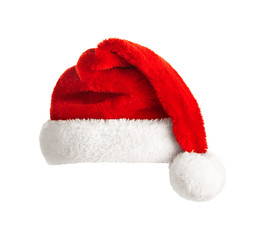 Obraz na płótnie Canvas Santa Claus helper hat isolated on white background
