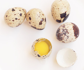 Quail eggs, diet food, healthy food