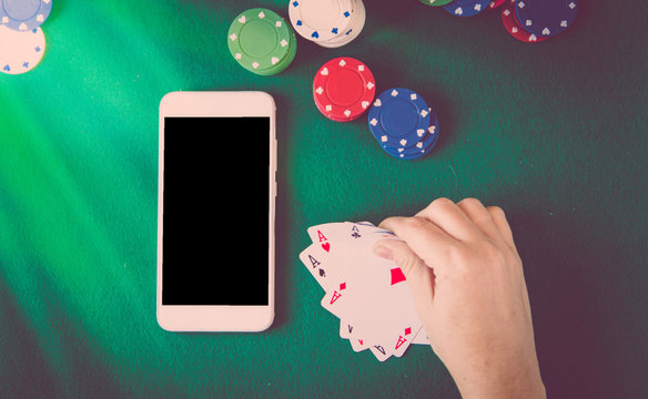 poker table top view