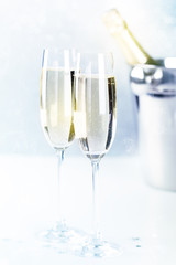 Celebration with champagne