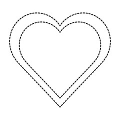 heart love isolated icon vector illustration design