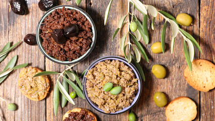 assorted tapenade and canape