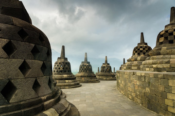 Borobudur Temple (Candi Borobudur), Yogyakarta, Java, Indonesia.