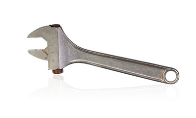 Adjustable wrench with measure