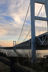 Evening view of Seto Ohashi Bridge