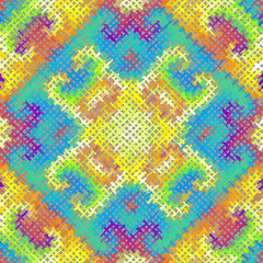 Seamless background pattern. Imitation of a texture of rough canvas painted with paint.