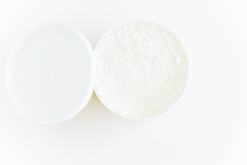 Toothbrushes on a white background