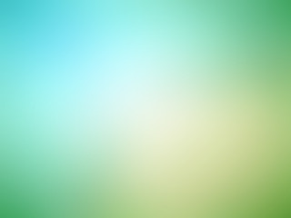 Abstract gradient green blue colored blurred background