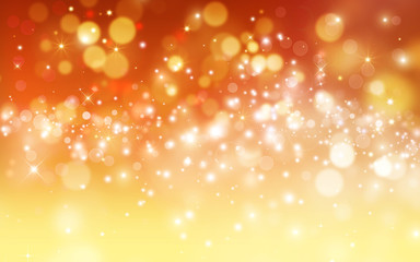 Golden lights, backgrond with stars