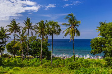 Fototapeta na wymiar Amed Beach - Bali Island Indonesia