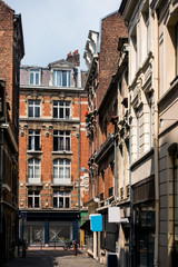 Obraz premium street view of downtown in Lille, France