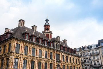 Fototapeta na wymiar Place of the General-de-Gaulle Lille, France