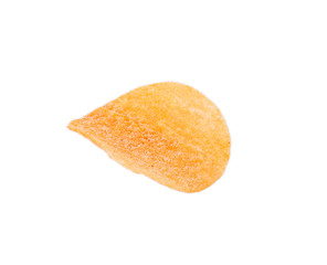 potato chips isolated on white background