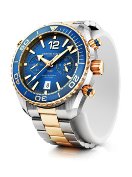 Luxury wrist watch closeup