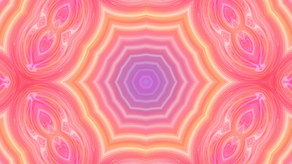 Fototapeta premium Mandala Fraktal abstrakt sphärisch bunt Kunst 