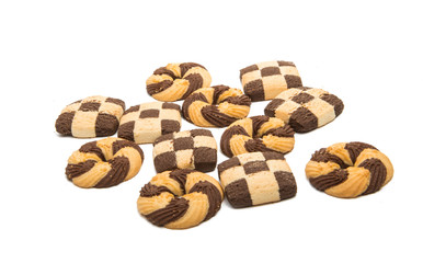 chess cookies isolated