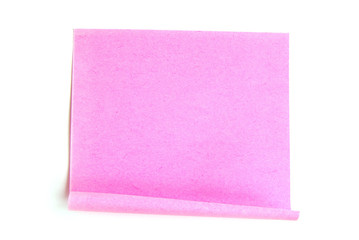 note paper isolated on the white background