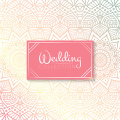 Ethnic floral seamless pattern with mandalas