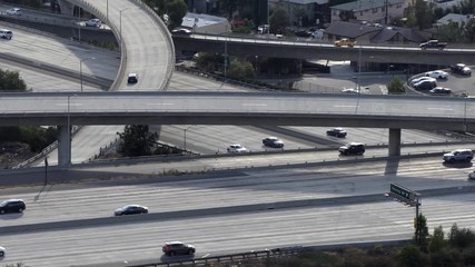 022 Moving Freeway Traffic At The Ventura 134 And Glendale 2 Interchange In Los Angeles California 022 Moving Freeway Traffic At The Ventura 134 And Glendale 2 Interchange In Los Angeles California
