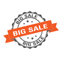 Big sale stamp illustration