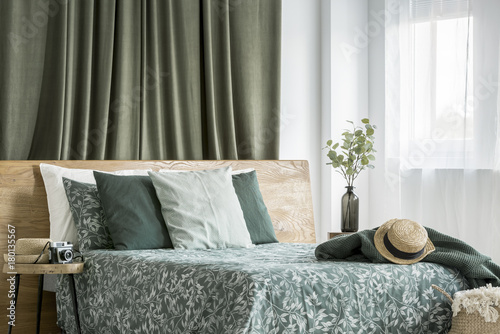 Moss Green Bedroom Interior Stock Photo And Royalty Free Images On Moss Green Bedroom Interior