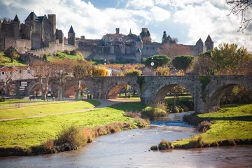 Papier Peint photo autocollant Travaux détablissement Fortified city of Carcassonne